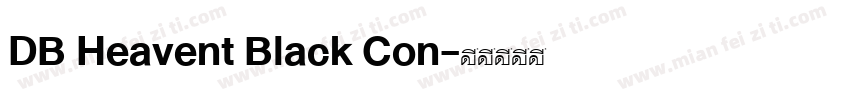 DB Heavent Black Con字体转换